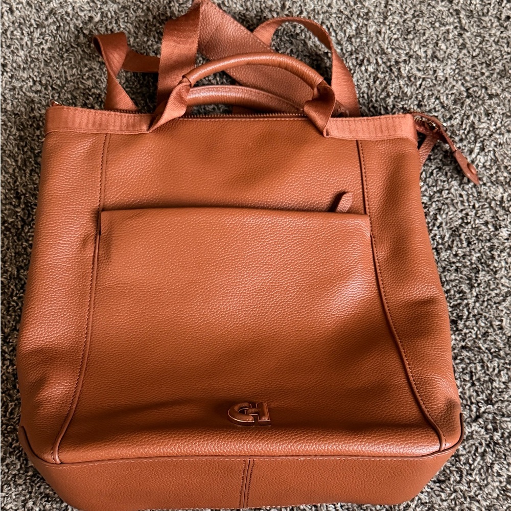 Cole Haan Tan Leather Backpack